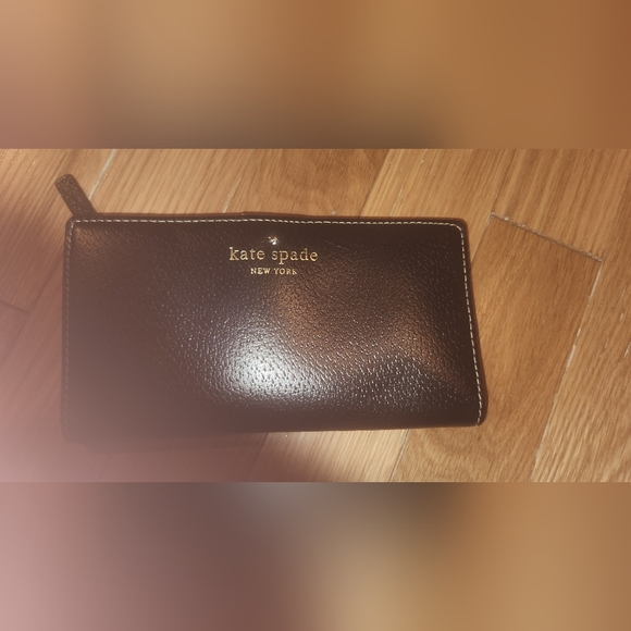 VINTAGE KATE SPADE BLACK WALLET STACEY GRANT STREET BIFOLD NICE SHAPE - Picture 11 of 16